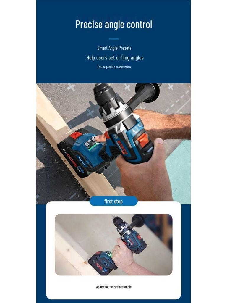 Bosch GSB18V-150C Brushless Impact Driver, Handheld Stepless Speed Drill