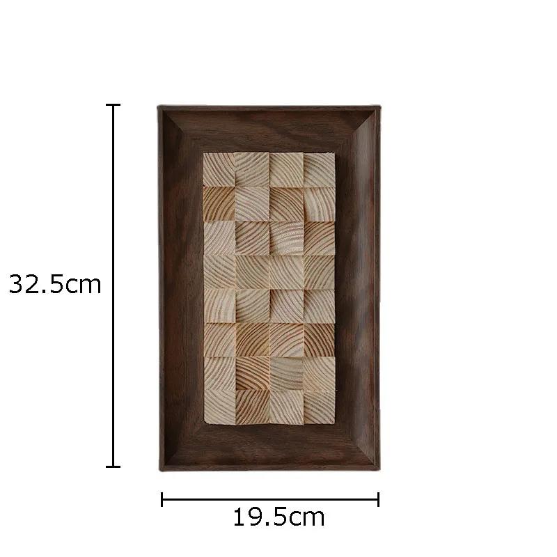 

Retro Wood Hanging Paintings Abstract Crafts Wall Hanging Ornaments Living Room Decoration Wall Background Display Wood Pendants
