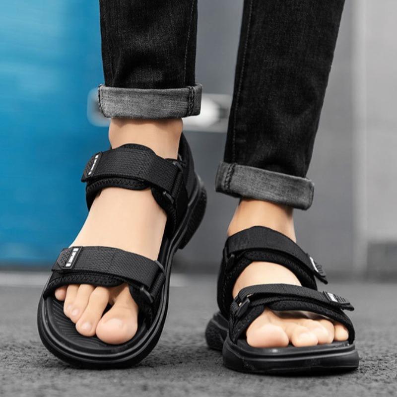 Mens Sandals Fashion Casual Sport Sandals Summer Open Toe Sandalias Non-Slip Beach Sandals for Men Flat Sandal Sandalias Hombre