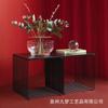 Modern Minimalist Metal Side Table With Drawer Storage Square Design Living Room Bedroom Office