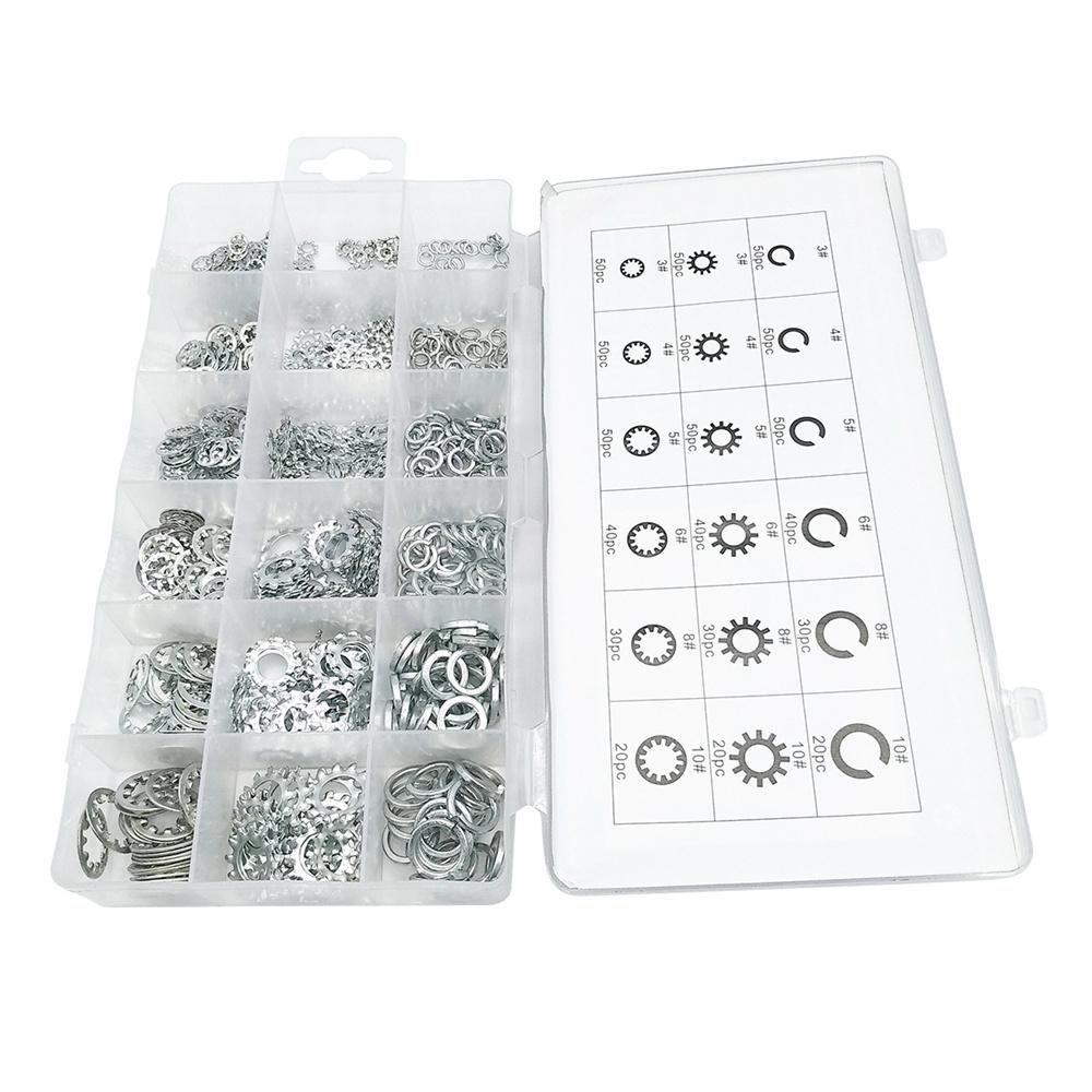 720PCS Star Lock Washer Assort Kit  Internal & External Teeth Lock Washer