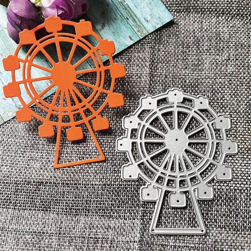 1Set Ferris Wheel Metal Cutting Dies Handmade Stencil Mold Embossing Pattern for Children Adults DIY Crafts Project