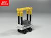 MOC Bricks Mini Hotel Luggage Car Cart Bag For City House Building Blocks Toys Children's Dolls Gifts