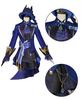 [NOKIJP] Genshin Impact Cosplay Fleena Cosplay Costume, Genshin Impact: The Unbroken Soloist, Water Goddess Cosplay (Black Fleena, M)
