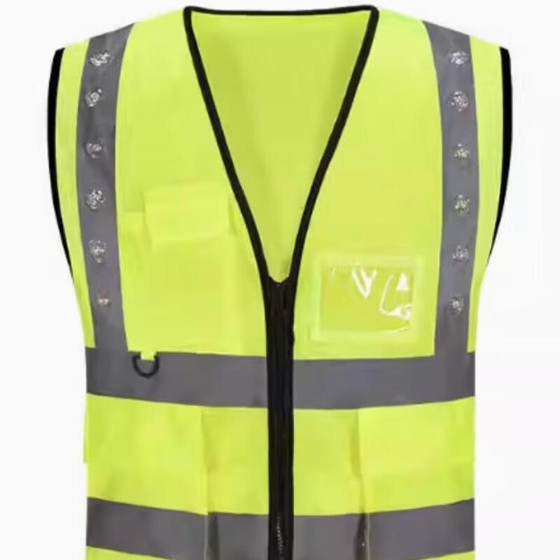Brangdy Reflective LED Multi-Pocket Vest