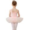 Bambine Costume da Ballo Body da Balletto Giunzione in Rete Vestito Tutù in Cotone Abbigliamento da Danza per Bambine Bambini