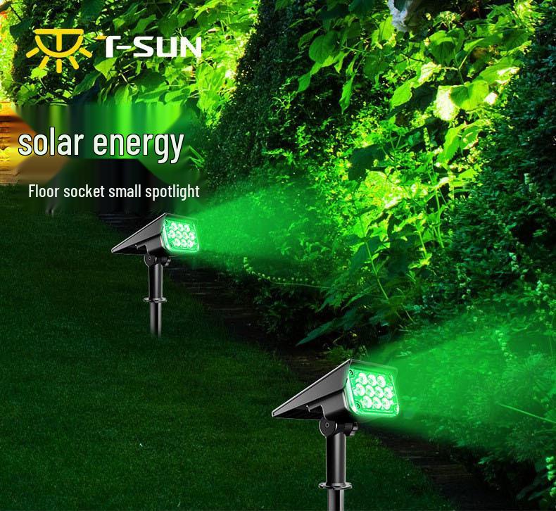Waterproof LED Solar Garden Spotlight for Trees and Landscapes