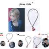 Stray Kids Felix Titanstahl Kirsch-Halskette für Männer Stilvolles minimalistisches Ketten-Accessoire