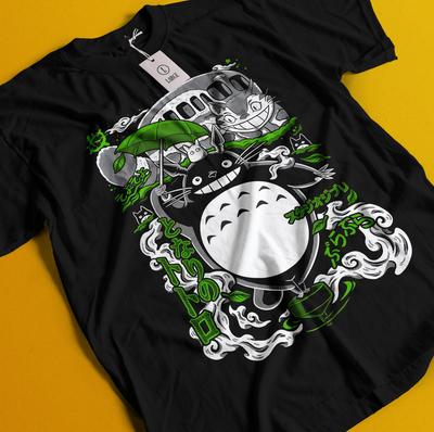 Camiseta Mi Vecino Totoro Studio Ghibli El Viaje de Chihiro Anime Regalo Camiseta Todas las Tallas