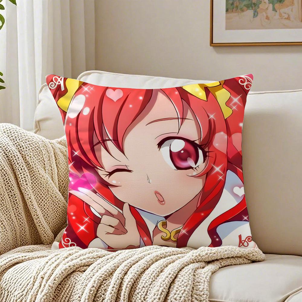 Anime MagicalGirl SSmile PPrecures PPretty Cushion Cover Pillowcase Antidustmite Living Room Sofa Decor Cushion Room