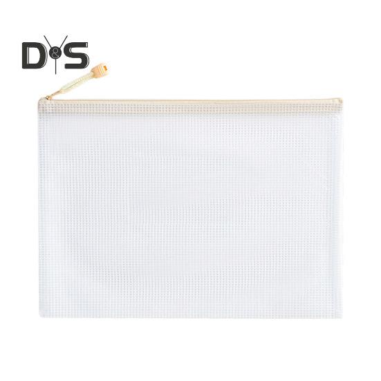 File Bag Large Capacity Storage A4 Files Stationery Carrying Case Transparent Visual Design Portable Document Organizer