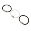 3PCS LGBTQ Bracelet Leather Stainless Steel Pride Woven Braided Magnet Lock Black Brown White LGBTQ Jewelry