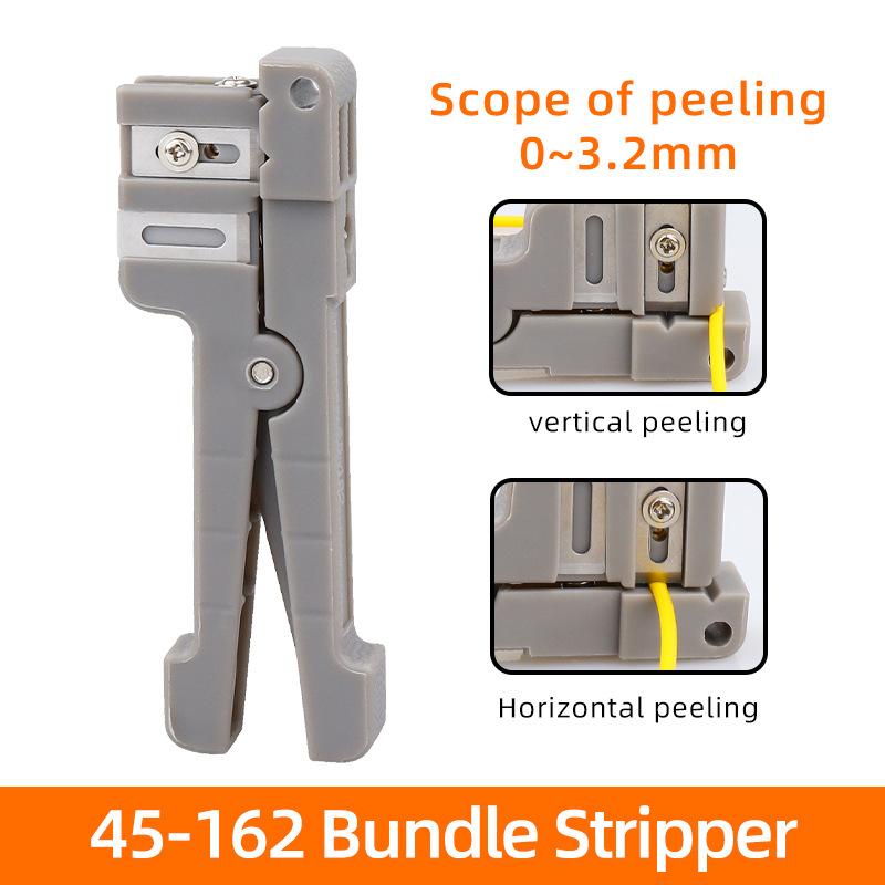 

Fiber Optic Stripper 45-162 45-163 45-165 Coaxial Cable Stripper Optical Cable Slitter Wire Stripper серый