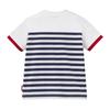 Short Made in Going to Navy Blue [MIKI HOUSE] T-shirt, Sleeve, Border, Logo, Simple, Japan, Boys, Girls, Babies, Kids, Children's Clothing,