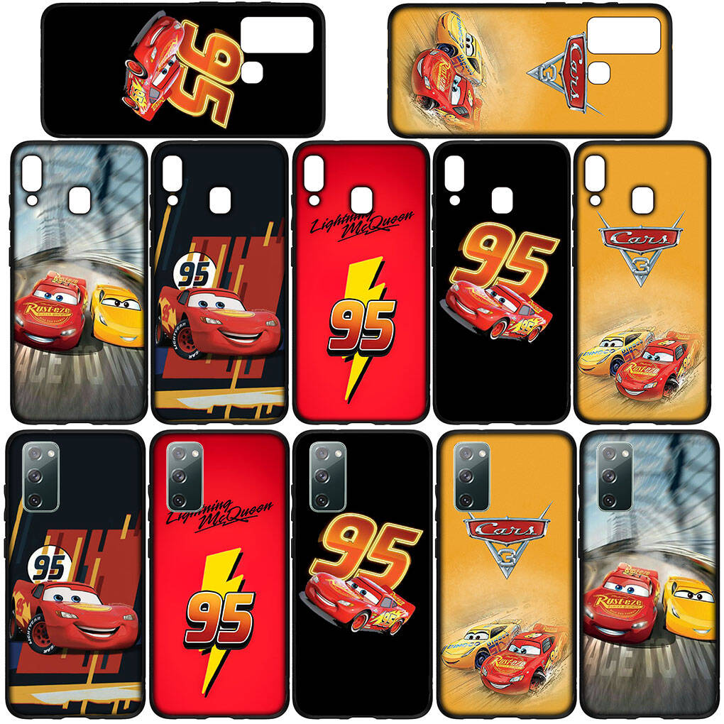 For Samsung Galaxy S25 S24 S23 S22 Ultra FE Plus A17 A37 A57 A56 A55 A06 A16 A15 A36 A26 A35 A05 A25 A54 A34 Phone Case Cars Lightning McQueen Lovely