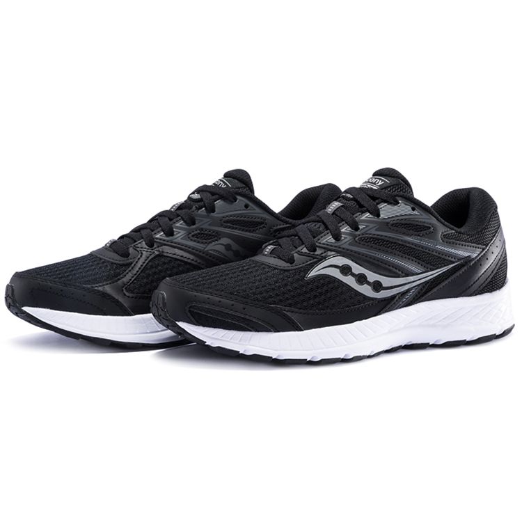 SAUCONY Cohesion 13 Mesh Casual Low Top Running Shoes Men Sneaker Black White S20559-1