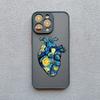 Cartoon Starry Sky Wave Phone Case for iPhone 16 15 14 Pro Max 13 12 11 Pro Max Mini XR XS X 7 8Plus Creative Oil Painting Cover