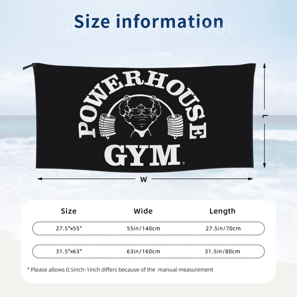 Gimnasio Powerhouse Fitness Construcción Muscular Toalla de Playa Suave Microfibra Secado Rápido Absorbente Toallas Rápidas Para Montañismo