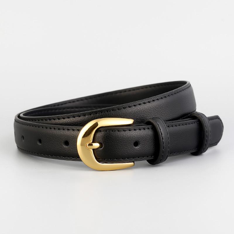 Echter Leder Damen Schlankheitsgürtel für Büro und Freizeit mit Dornschließe