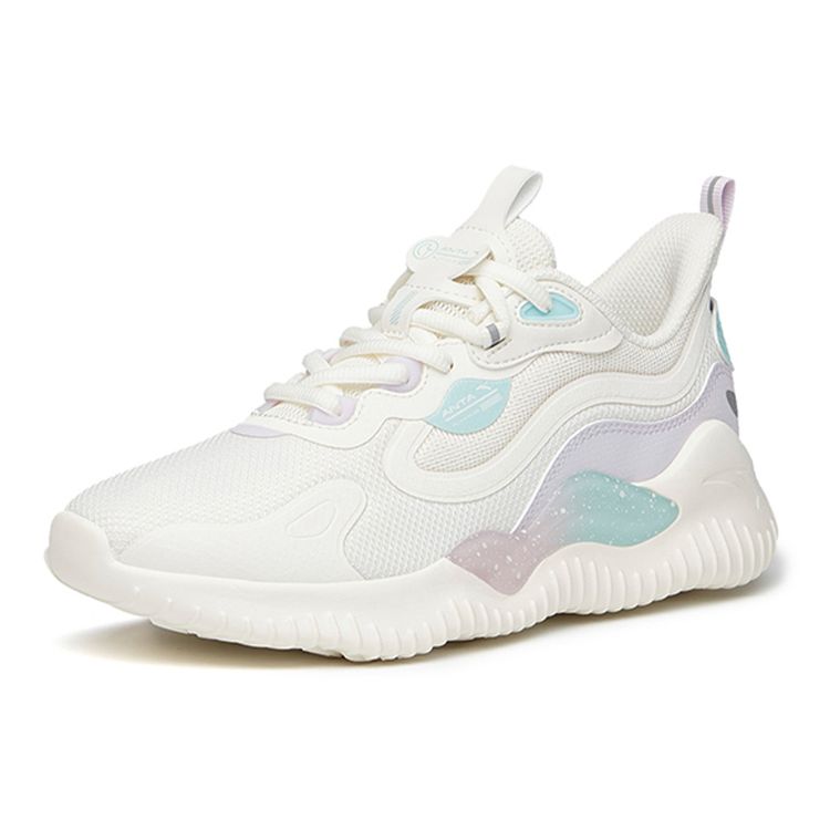 Anta Comfortable Low-Top Running Shoes Women Sneakers Ivory 922145556-3