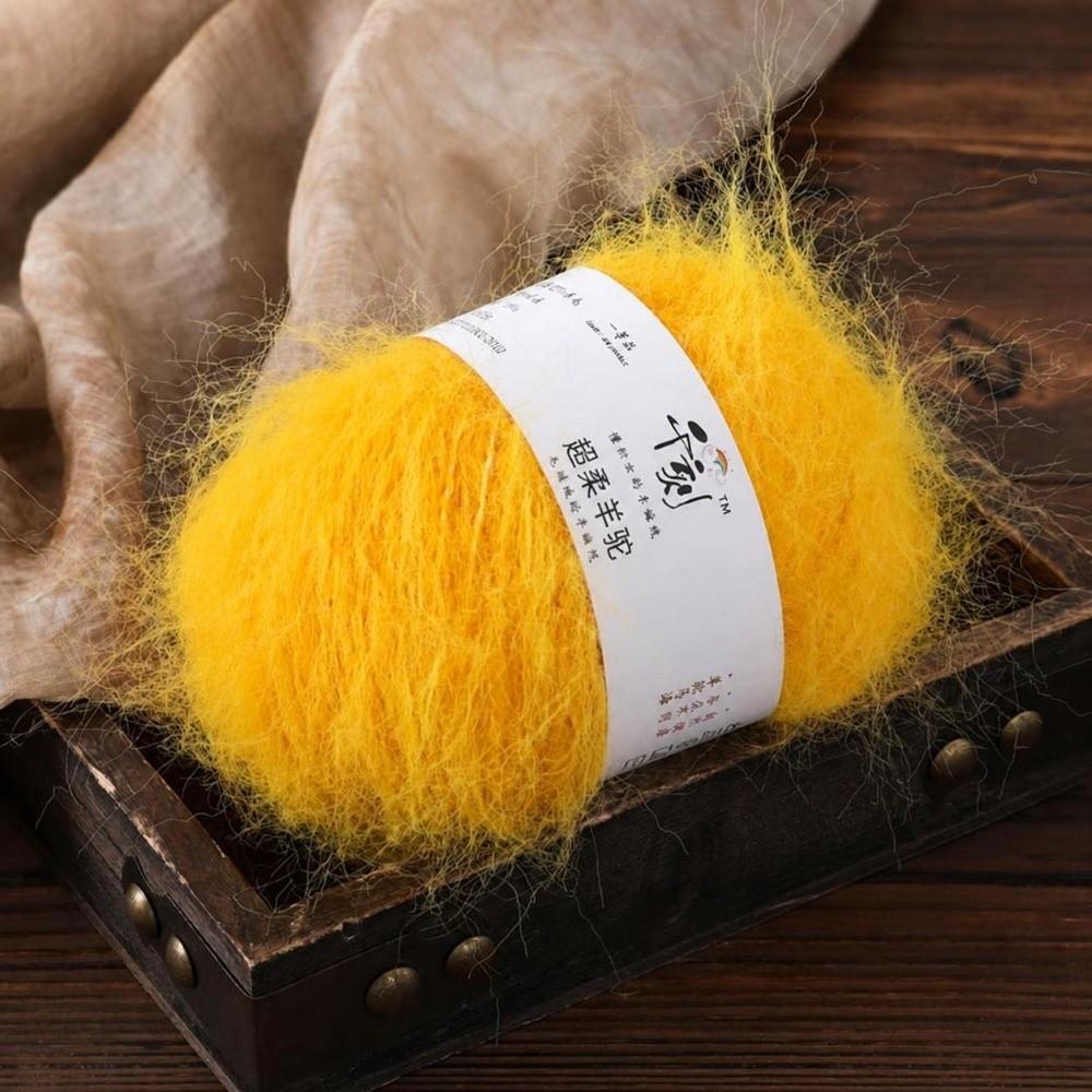 Soft Fine Thread Alpaca Yarn Thick Thread Long Hair Yarn New Plush Yarn Hat Scarf Sweater