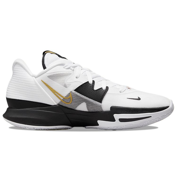 Nike Kyrie Low 5 White Black Metallic Gold Men Sneakers DJ6012-101