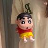 Crayon Shinchan Anime Girl Gift Phone Holder Desktop Decor Pyjama Shinchan Model Toy Figure