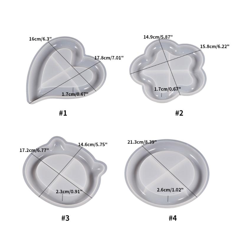Silicone Cake Holder Tray Mold Fruit Cup Mold Resin Pendant Mold Food Station Serving Tray Mold Diy Coaster Casting