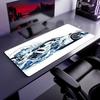 Ukiyo‑e Stil Sportwagen Mauspads Groß Computer Büro Spieltischmatte Gummi Anti-Rutsch Gaming Tastatur Mauspads Langes Schreibtischpad