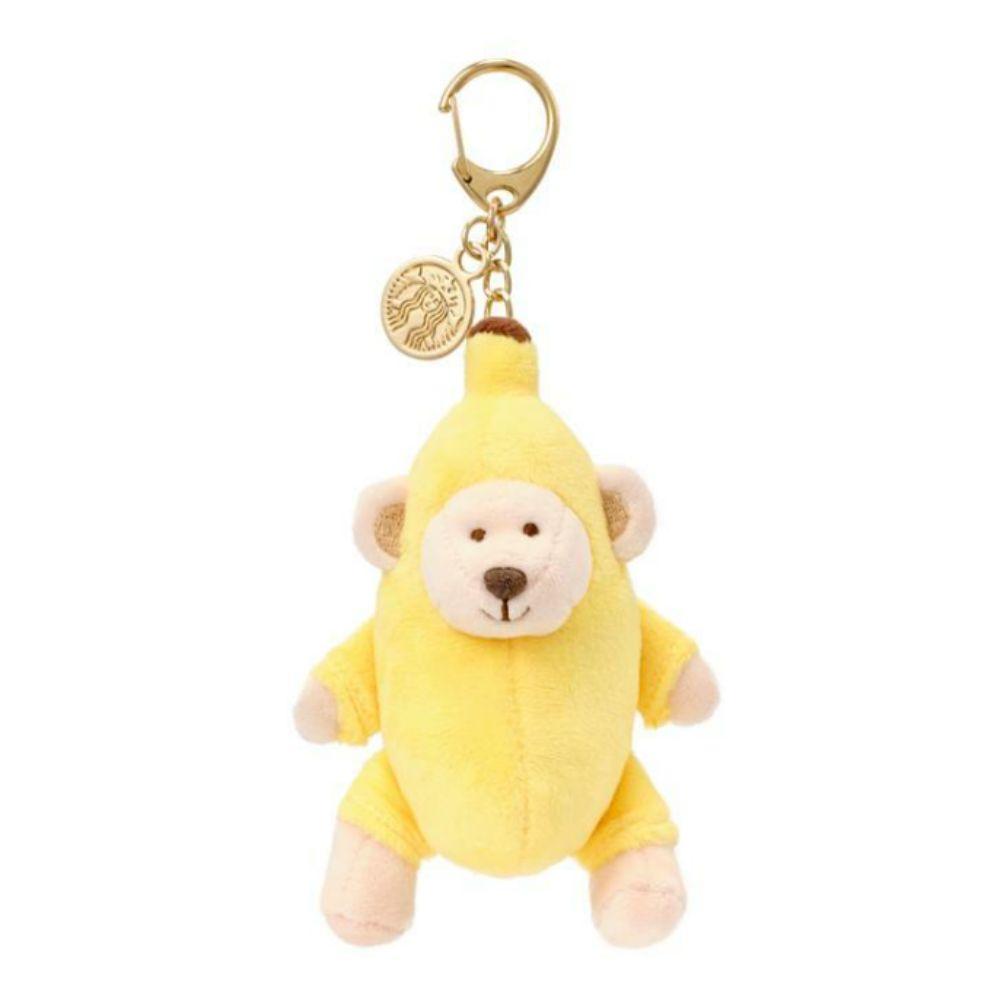 Starbucks Grocery Market Banana Bearista Keychain Plush Keyring Pendant Doll Model Toy Cute Toys Birthday Gifts Banana Bearista