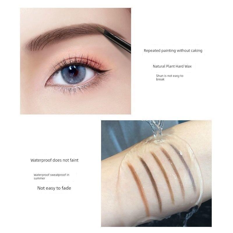 [Buy 1 Get 1 Free] Eyebrow Pencil Long Lasting Waterproof Non-Decolorizing Sweat-Proof Distinct Look Wild Eyebrow Novice Female Official Authentic