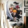 Bleach Wall Tapestry Aesthetic Wall Hanging Printed Fabric Blanket Decorative Tapestries for Bedroom Living Room Home Decor