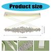 Shimmering Rhinestones Bridal Belt Handmade Crystal Sash Lace Belt for Wedding and Formal Dresses Evening Party Supply