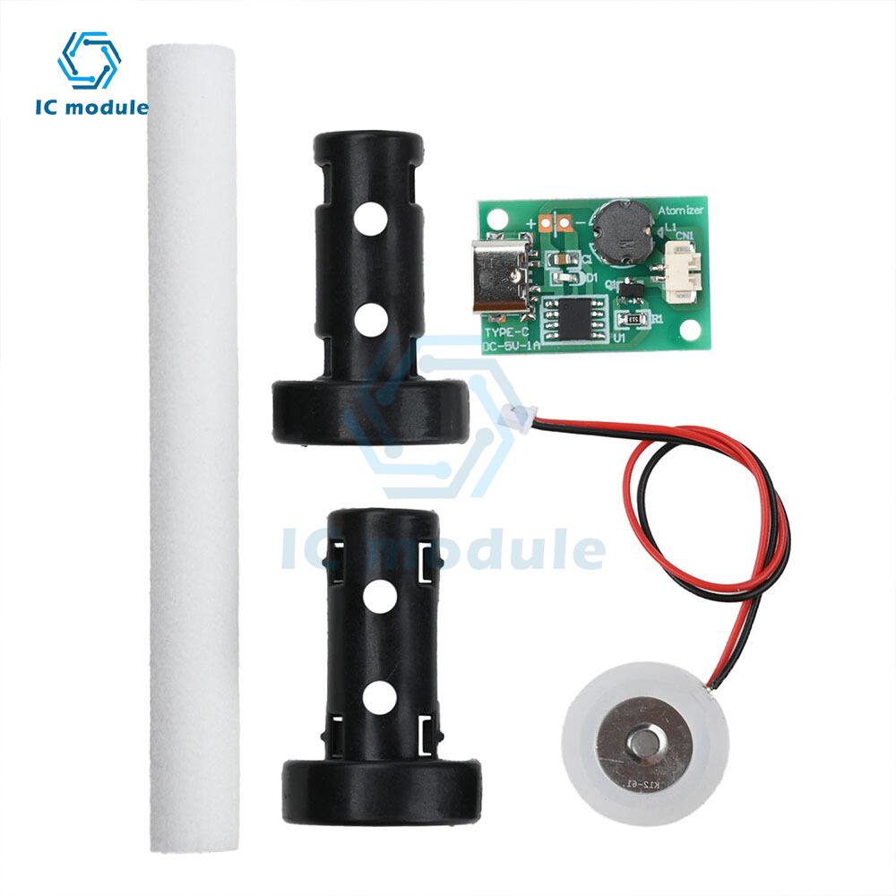 DC 5V 1.5-2W Single Spray Humidifier Mist Module Energized Mist Air Plant Humidifier Mist Driver Board Type C Interface