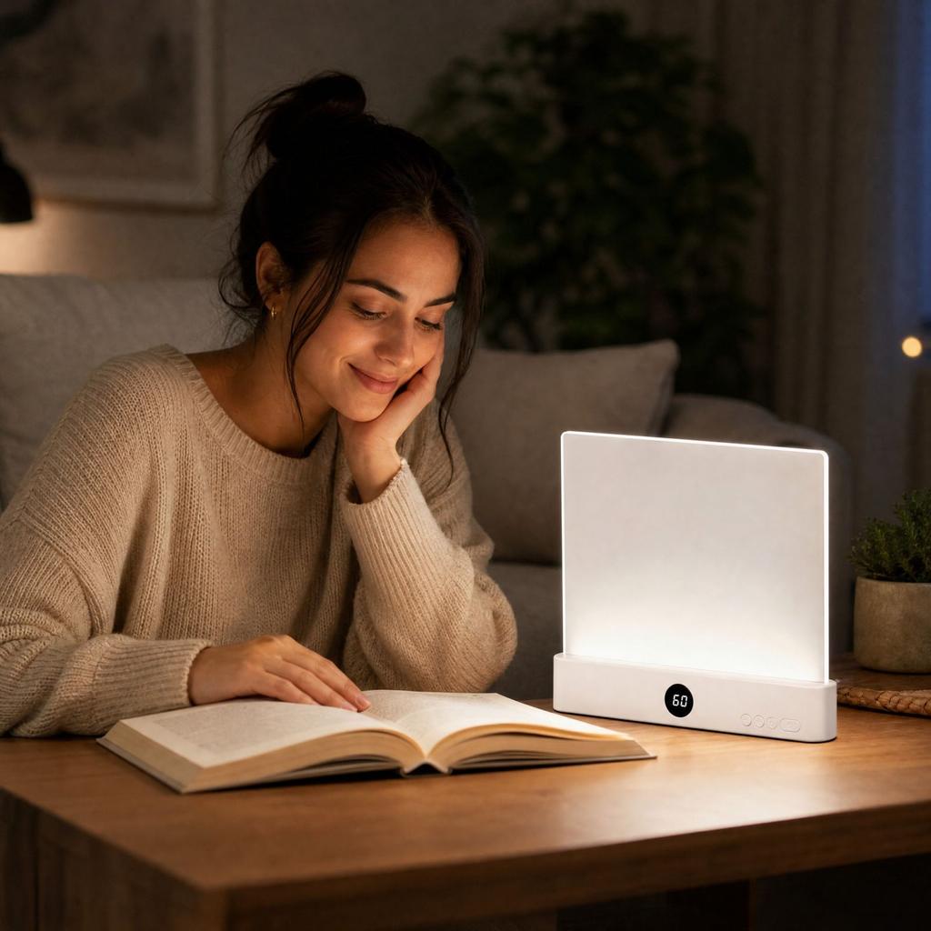 Rechargeable Bedside Reading Light for Tablet, Portable Clip- LED Book Lamp for Night Reading