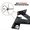 Black Metal Hinges 270° Rotation Capacity T Type for Wooden Cabinet Door 6XDE