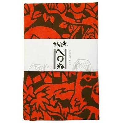 Gegege No Kitaro Hand-dyed Towel, Gegege No Mori, Vermilion, 1 Piece