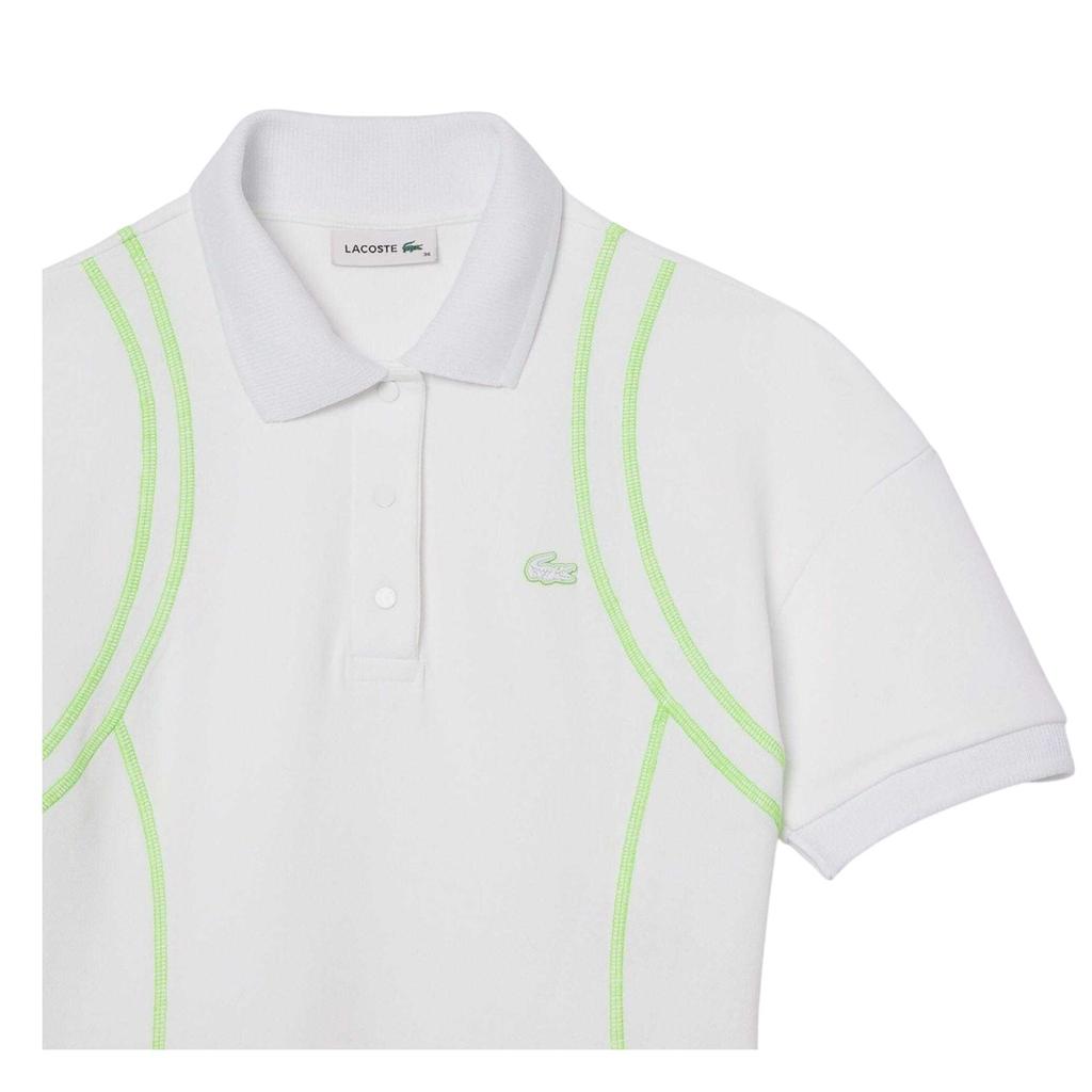 Lacoste Womens/Ladies Pleated Polo Shirt Dress