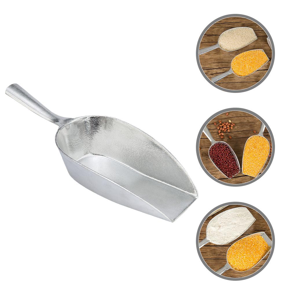 

Ergonomic Design Aluminum Alloy Ice Shovel Smooth Surface Easy Clean Metal Scoop for Dessert Shop Restaurant Kitchen 25X10.5CM