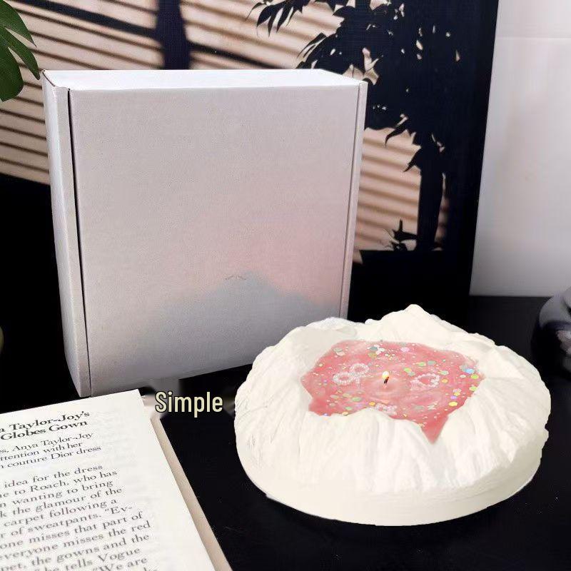 Atmosphere Bestie Glacier Gift Box: Orange Scented Candles for Girl's Birthday & Bedroom Ambiance