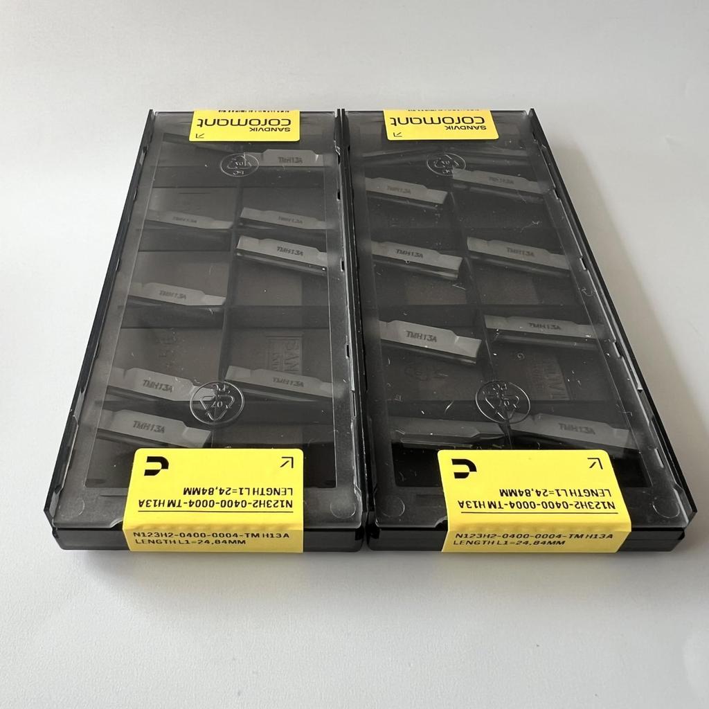 SANDVIK / N123H2-0400-0004-TM H13A / Original Swedish hard alloy blade 10 Pcs