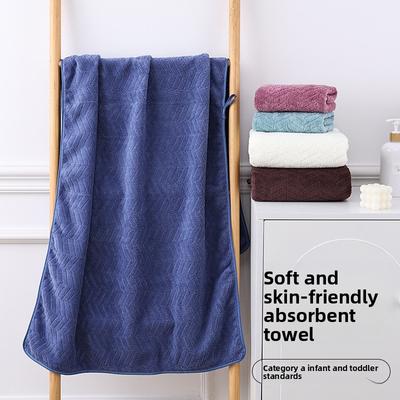 Korallfleece Weizenkorn Schnelltrocknendes Handtuch für Erwachsene, Einfaches Waschlappen und Duschtuch, Kreatives Saugfähiges Geschenkhandtuch