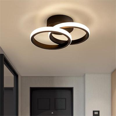 11,02 Zoll dimmbare LED moderne Unterputz-Deckenleuchte, 3-Farben-Dimmkreis moderner Kronleuchter, Deckenschlafzimmer-Küchen-Flur-Garderobenlampe