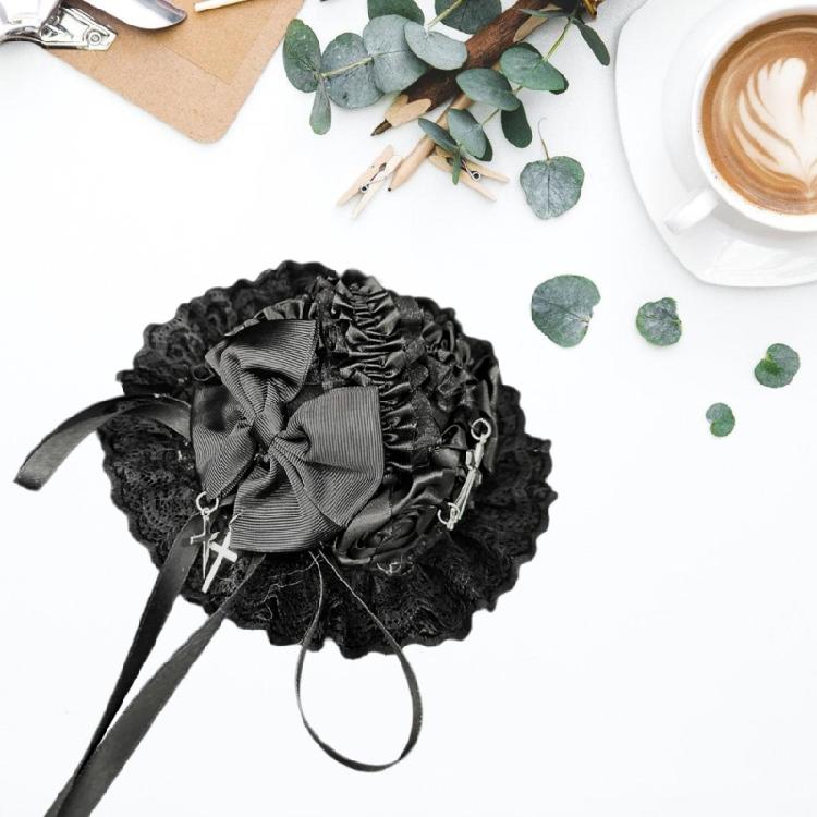 Retro Fascinator Ribbon Hairpin Rose Hair Clip Barrettes for Evening Wear and Special Occasion Vintage Looks