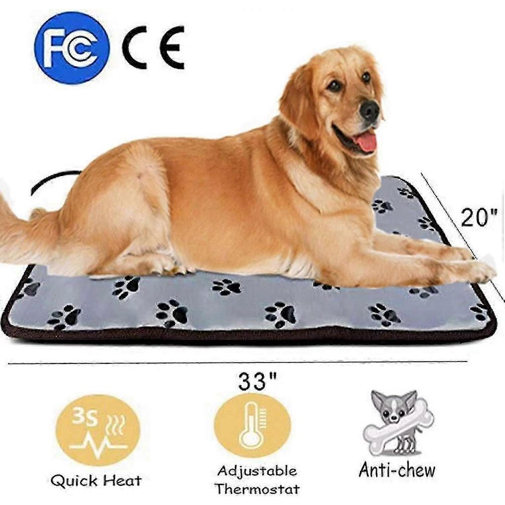 2023-outdoor Extra Large Pet Heating Pad Outside Xl Electric Heating Mat For Large Dogs Cat Indoor Pet Heated Bed Warmer Warming Mat Large Breed Pet H