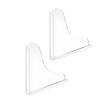2PCS Clear Shower Splashing Guard Acrylic Bath Angle Protection Tub Corner Water Guards for Home