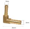4 6 8 10 12 14 16 19 mm Schlauchstutzen 90 Grad Winkel Reduzierstück Messing Schlauchanschlussstück Verbinder Haus Garten Wasser Luft Öl