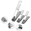 18pcs Nail Clippers Set Stainless Travel Beauty Kit With Leather Case - Pjun