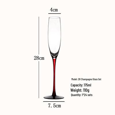 Verre à Champagne et Cocktail à Tige Haute Shangqi