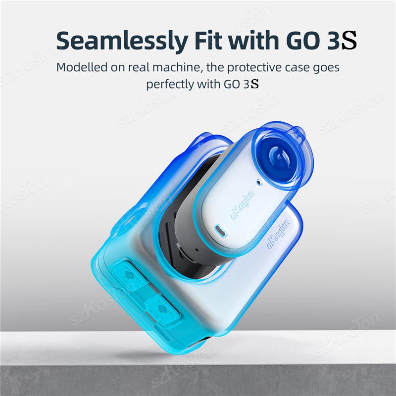 Silicone Protective Case For Insta 360 GO 3S Sports Camera Shell Cover All-round Protection For Insta360 GO3S Accessories